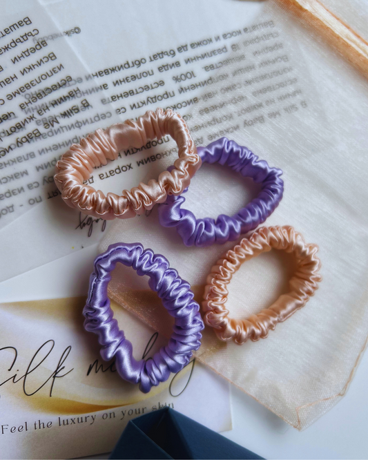 Мини копринени скрънчи 🌸